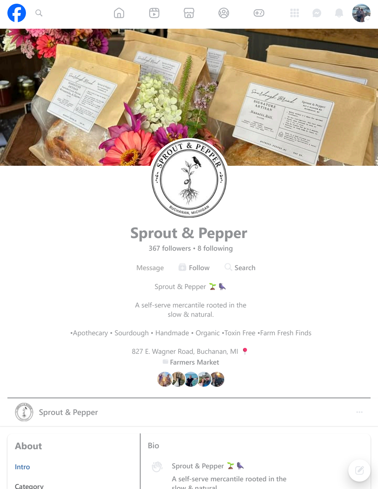 Handmade at Sprout & Pepper mercantile in Buchanan, Michigan